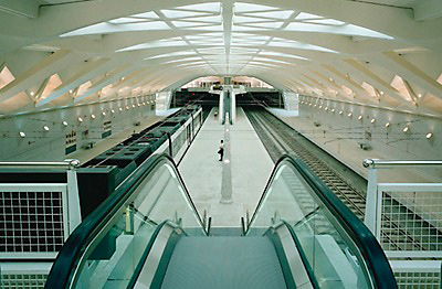 Moldes para Prefabricados de Hormigon (Estacin central de Metro. Metro de Valencia. Arquitecto Santiago Calatrava. Valencia (Espaa))
