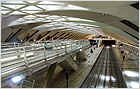 Haupt-U-Bahnhof Valencia. Bahnhof Valencia. Architekt Santiago Calatrava, Valencia (Spanien)