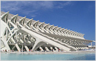 Sulenschalung. Valencias Kunstmuseum. Architekt: Santiago Calatrava, Valencia (Spanien)